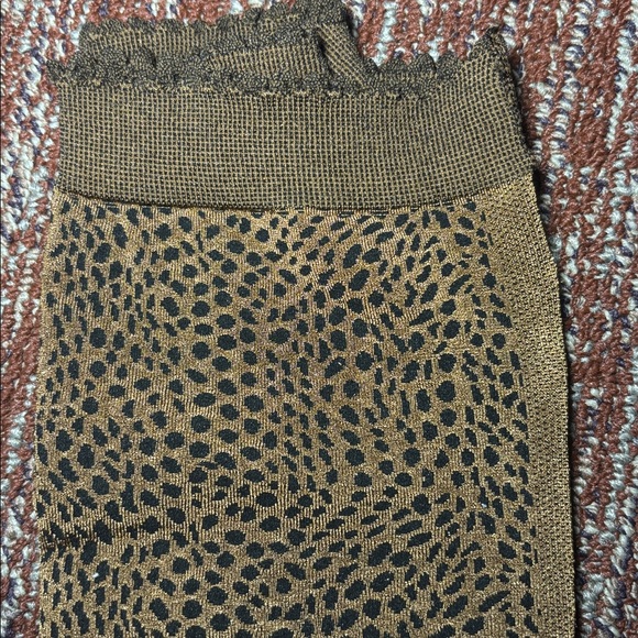 B. ELLA luxury Microfiber Tights in Brown and Black animal print cheetah print - Picture 6 of 7
